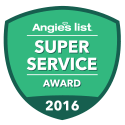 Angie's list super service award 2016 logo of the A Step Up Window Cleaning LLC