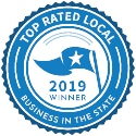 A Top Rated Local business in the state 2019 winner logo of the A Step Up Window Cleaning LLC