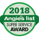 Angie's list super service award 2018 logo of the A Step Up Window Cleaning LLC