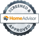 A Home Advisor screen and approved logo of the A Step Up Window Cleaning LLC