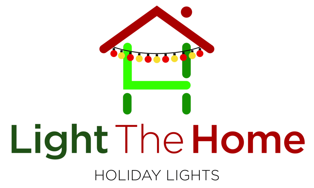 A logo for Light The Home Holiday Lights.