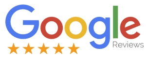 A Google 5 star review logo for A Step Up Window Cleaning LLC.